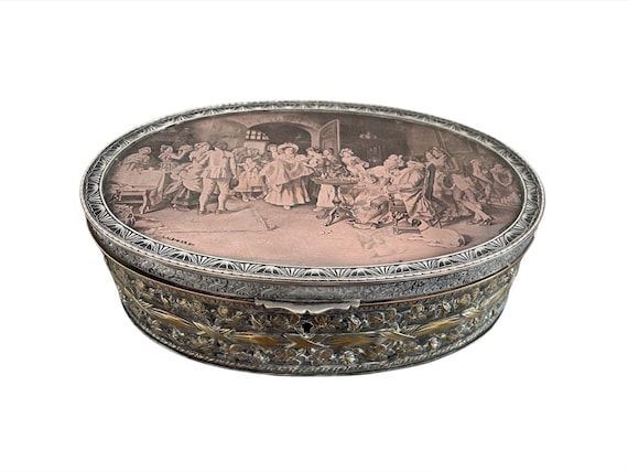 Boîte à Alliance Personnalisable En Bois De Noyer - Incrustation Laiton Gravée - Pour Fiançailles, Mariage, Cadeau