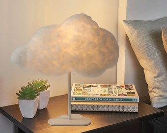Cloud Table Lamp,Cotton Lampshade,Nordic Modern Desk Lamp,Warm Bedroom Table Lamp,Romantic Girl Desk Lamp,Nursery Decorative Lights