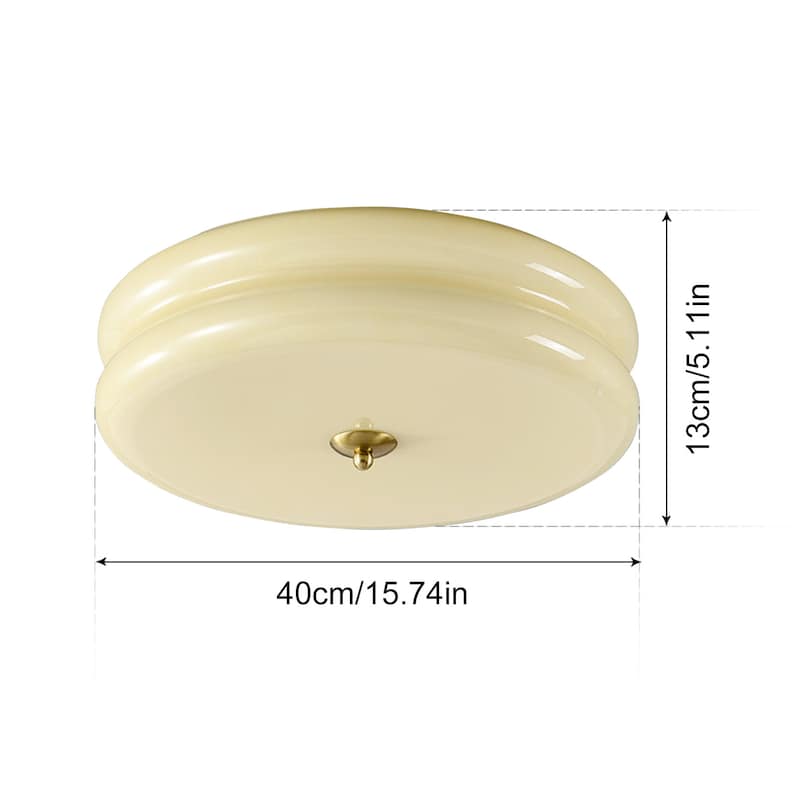 Nordic Glass Ceiling Light,Vintage Cream Style Ceiling Lamp Fixture,Flush Mount Ceiling Light For Bedroom Hallway Balcony,Glass Chandelier zdjęcie 6