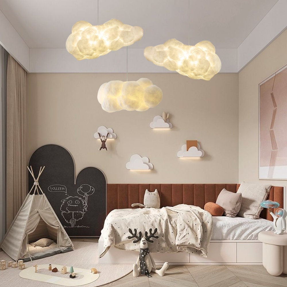 Cloud Night Light Wood Lamp Nursery Light Wall Decor Kids Room LED Lamp New  Baby Shower Gift 