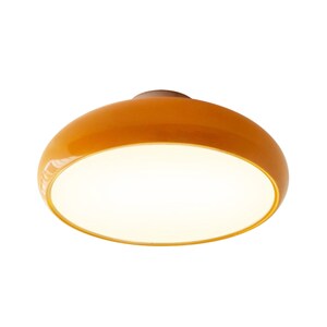 Nordic Vintage Flush Ceiling Light,Minimalist Bedroom Study Ceiling Lamp,Mid-Century Orange Ceiling Light Fixture zdjęcie 8