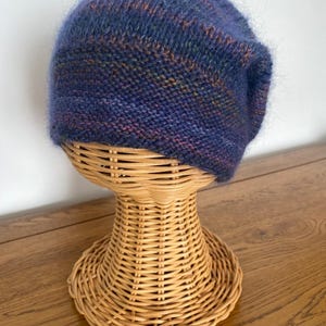 Merino wool and mohair cosy slouchy beanie