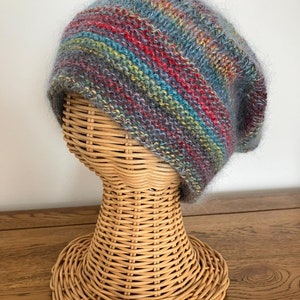 Wool & mohair slouchy beanie