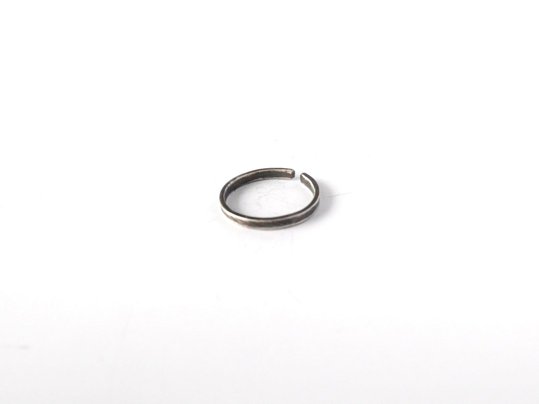Adjustable Silver Ring, Silver Stack Ring, Oxidized Silver Ring
