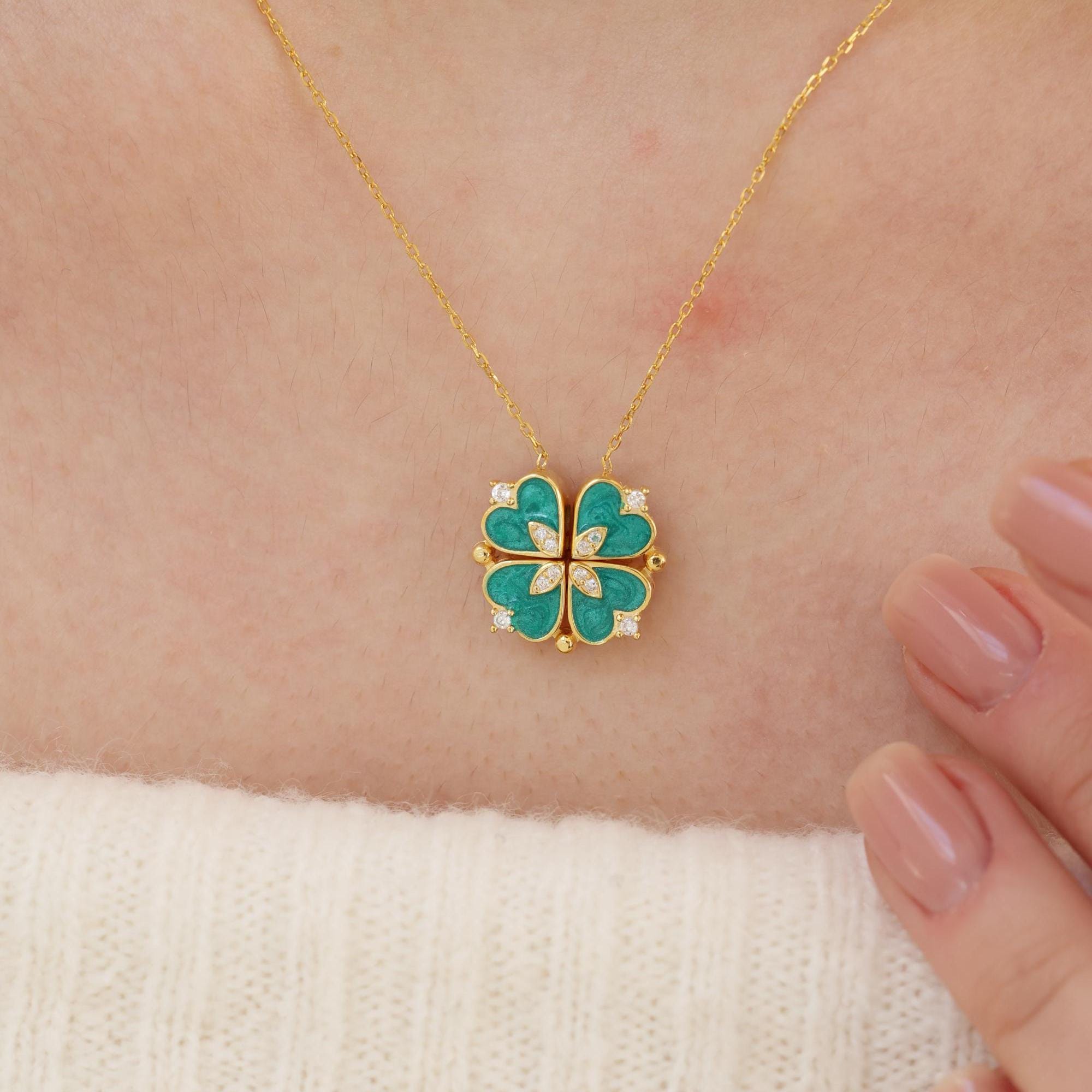 Heart Diamond Clover - Etsy
