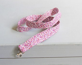 Liberty Floral Print 100% Cotton Fabric Lanyard UK/ Neck Straps Card Holder/ Lanyard With Safety Breakaway Clasps