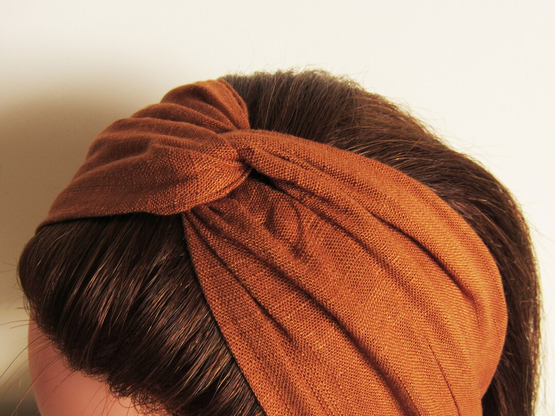 Lightweight Linen Blend Headbands Collection/ Twist Hairband/ Linen