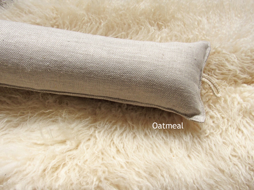 Minimalist Natural Linen Draught Excluder/door, Window Draft Stopper