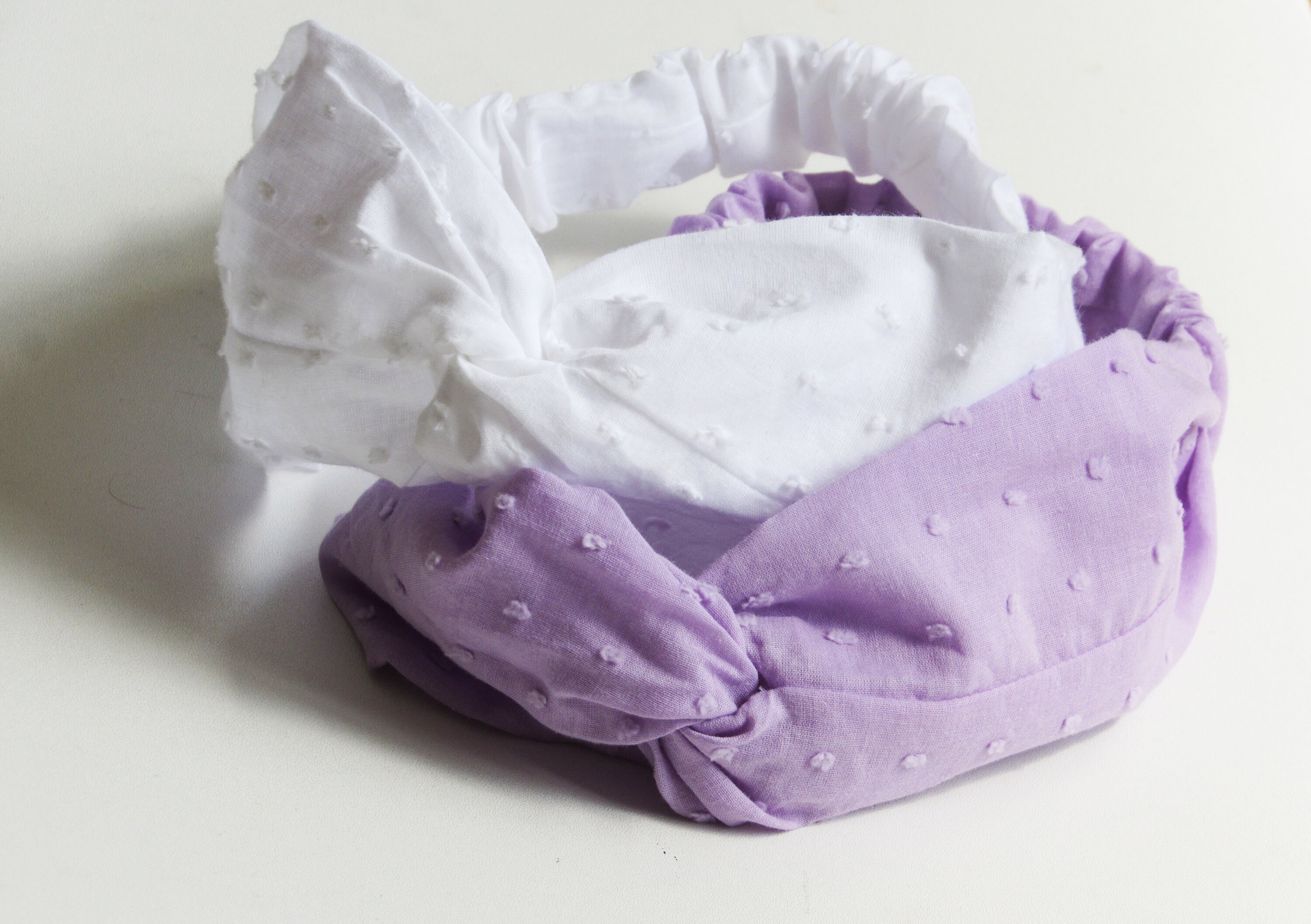 Swiss Dots Twist Headband: 100% Cotton Knot Hairband - Etsy