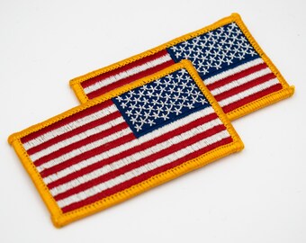 TAN FWD USA FLAG IR PATCH solasX 2ND 12 PACK 3.5"X2" WITH VELCRO® BRAND FASTENER