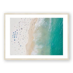 Aerial Beach Print , Landscape Framed Wall Art , Bondi Beach Home Decor , Australia Art ,  Sydney Photography , Boho Art 12x16 18x24 24x32