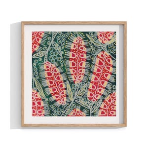Aboriginal Framed Print , Indigenous Wall Art , Contemporary Wall Decor , Painting Living Room Decor , Australian Art , Square Size