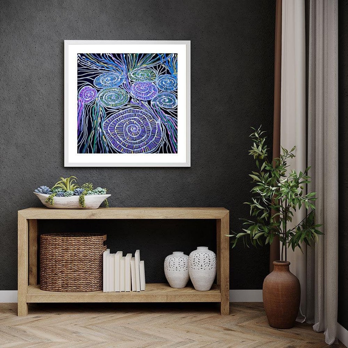 Aboriginal Framed Print Indigenous Wall Art Contemporary Etsy Australia