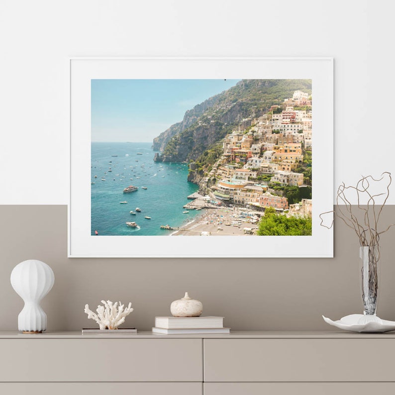 Amalfi Coast Fine Art Framed Print Italian Summer Wall Decor - Etsy ...