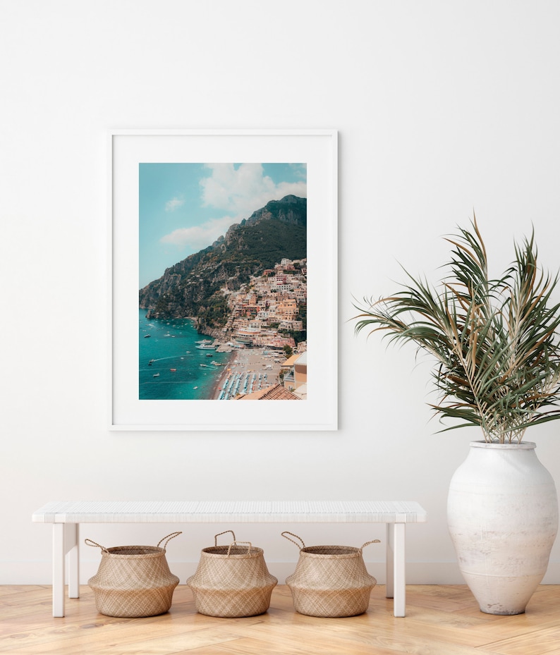 Amalfi Coast Fine Art Framed Print Italian Summer Wall Decor | Etsy