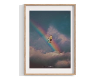 No. 212 Art, Framed Wall Art, Modern Print, Surreal, Home Decor, Large Framed Art