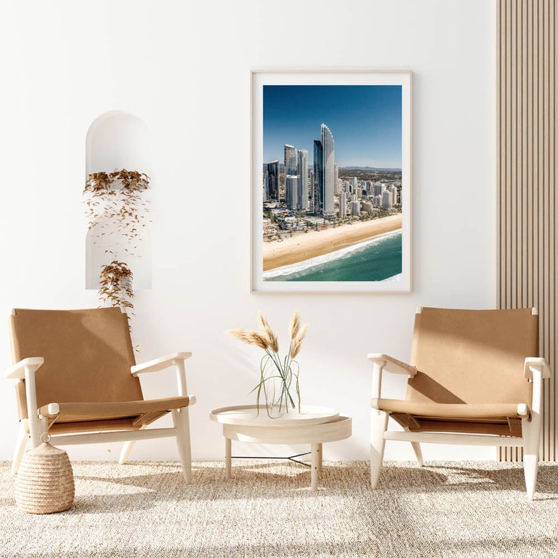 Surfers Paradise Framed Print Gold Coast Beach Wall Art Etsy