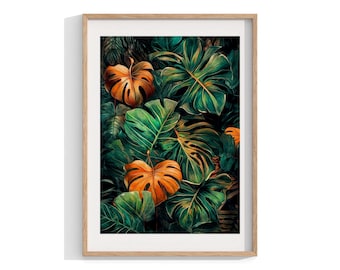 Boho Art Prints , Nature Photography, Framed Wall Art, Tropical Leaves, Botanical Print, Home Decor, Housewarming Gift , Art Prints