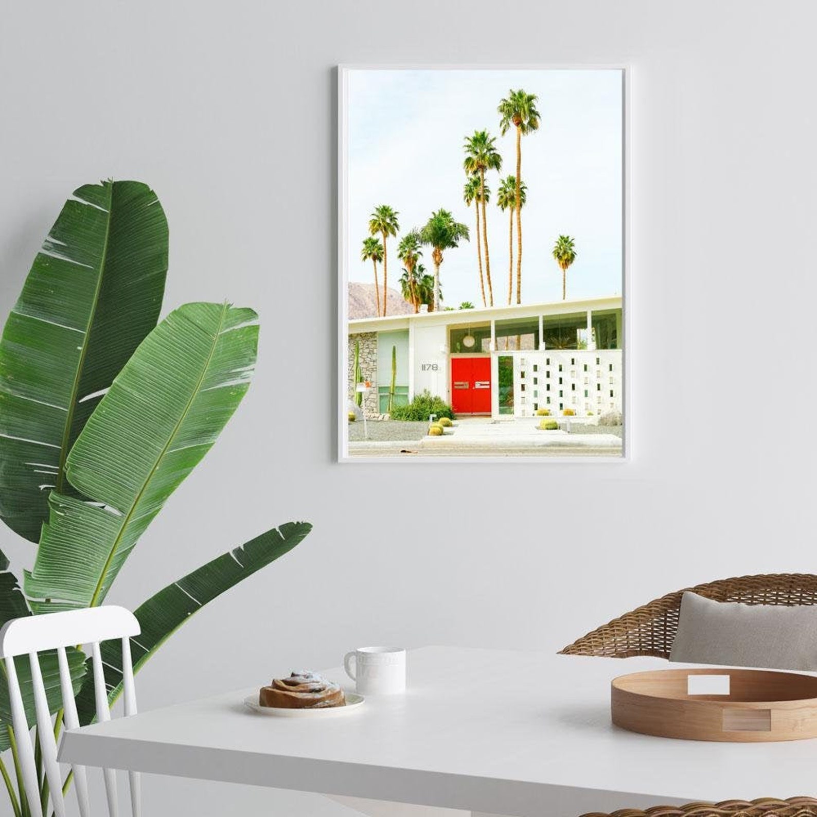 Palm Springs Art Print California Wall Art Palm Trees Etsy