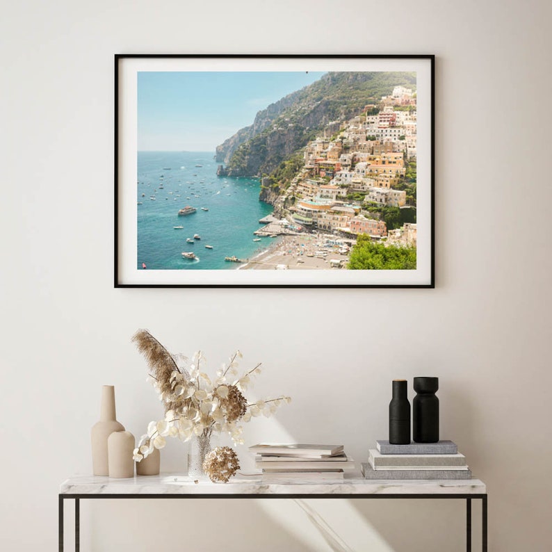 Amalfi Coast Fine Art Framed Print Italian Summer Wall Decor Etsy
