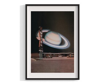 No. 435 Art, Framed Wall Art, Modern Print, Surreal Scene, Home Decor, Large Framed Art