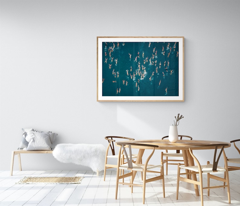 Abstract Framed Print Swimming Wall Art Ocean Photography Etsy UK