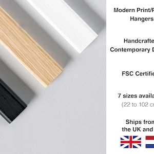 PRINT & POSTER HANGER - Wooden Magnetic for Framing Wall Art Pictures - Wall Decor Hanging - Wooden Poster Hanger - Magnetic Picture Hanger