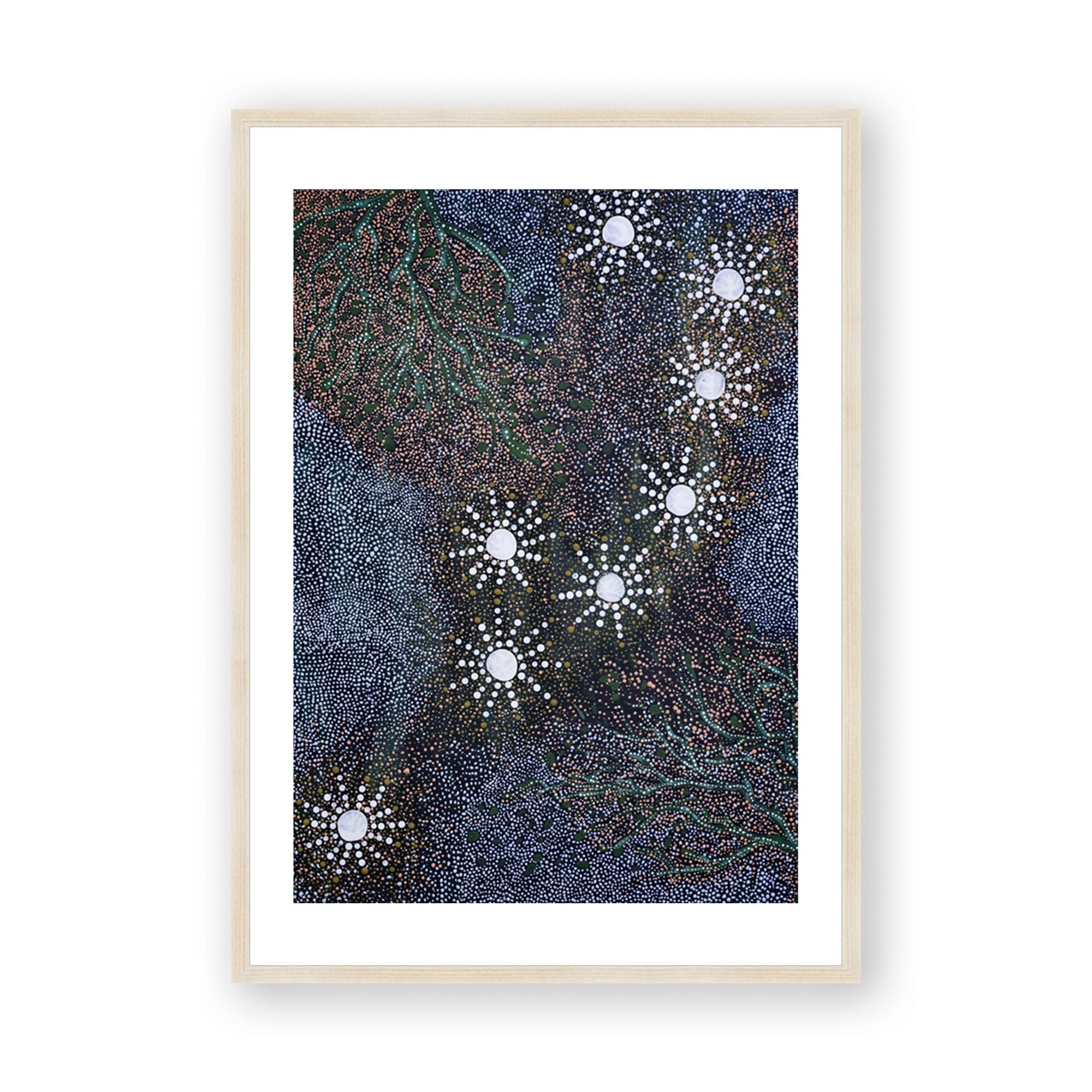 Aboriginal Framed Print Indigenous Wall Art Contemporary Etsy Canada