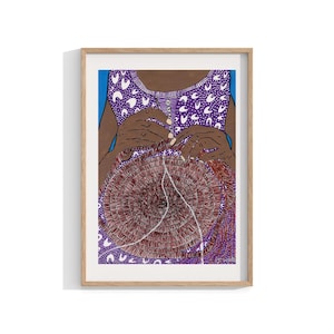 Aboriginal Framed Print , Indigenous Wall Art , Contemporary Wall Decor , Painting Living Room Decor , Australian Art , Square Size