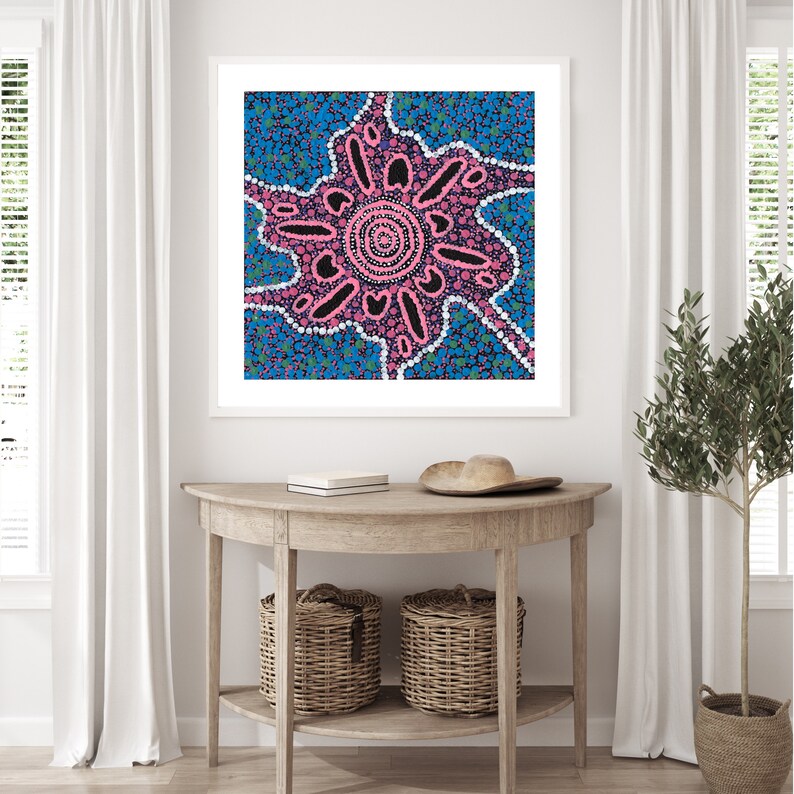 Aboriginal Framed Print Indigenous Wall Art Contemporary Etsy Australia