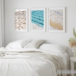 Set of 3 Prints , Framed Wall Art , Bondi Beach Prints , Photography Prints , Aerial Beach , Australia , Boho Home Decor , Ocean Print , image 3