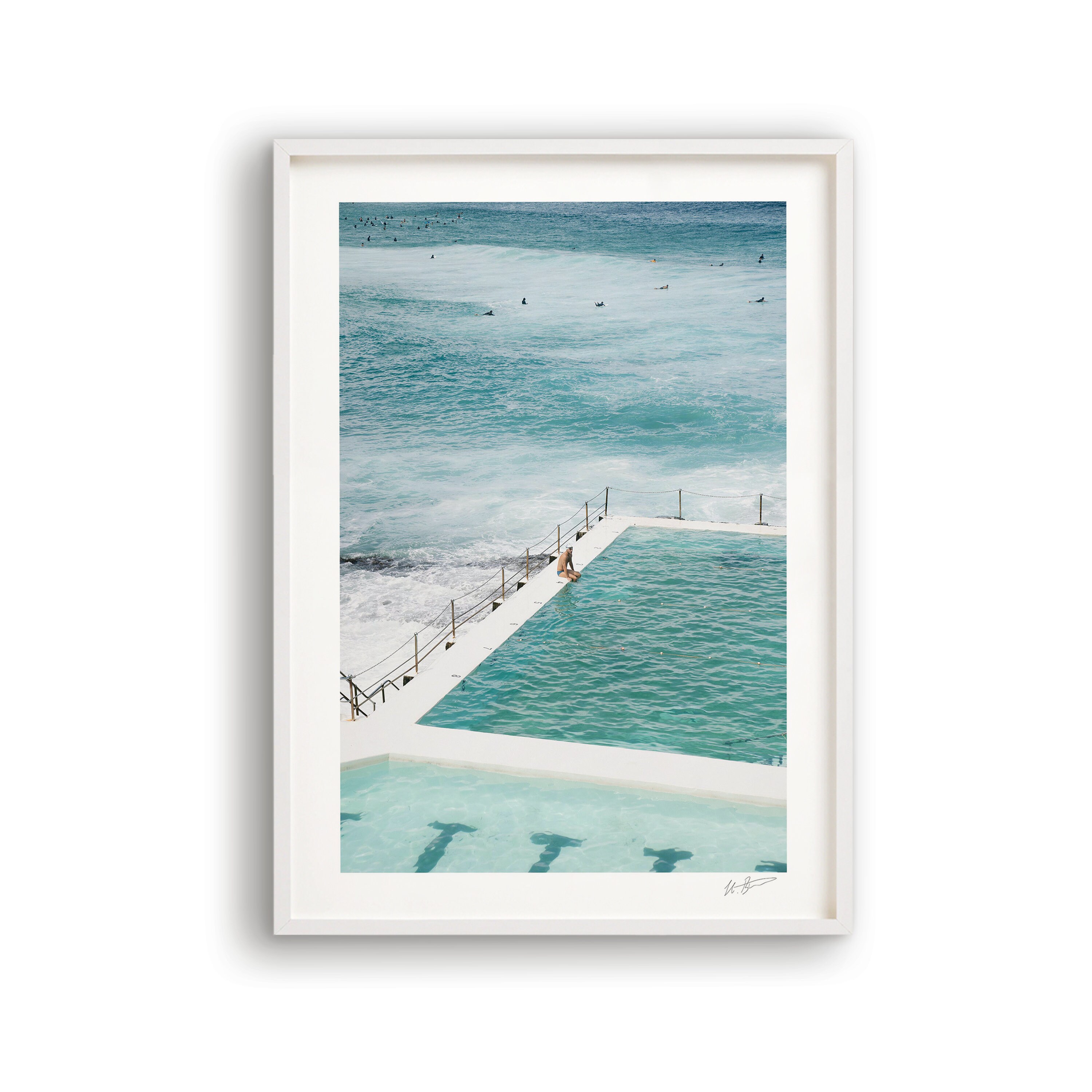 Bondi Beach Art Print Shadow Box Frame Large Framed Print Etsy Ireland