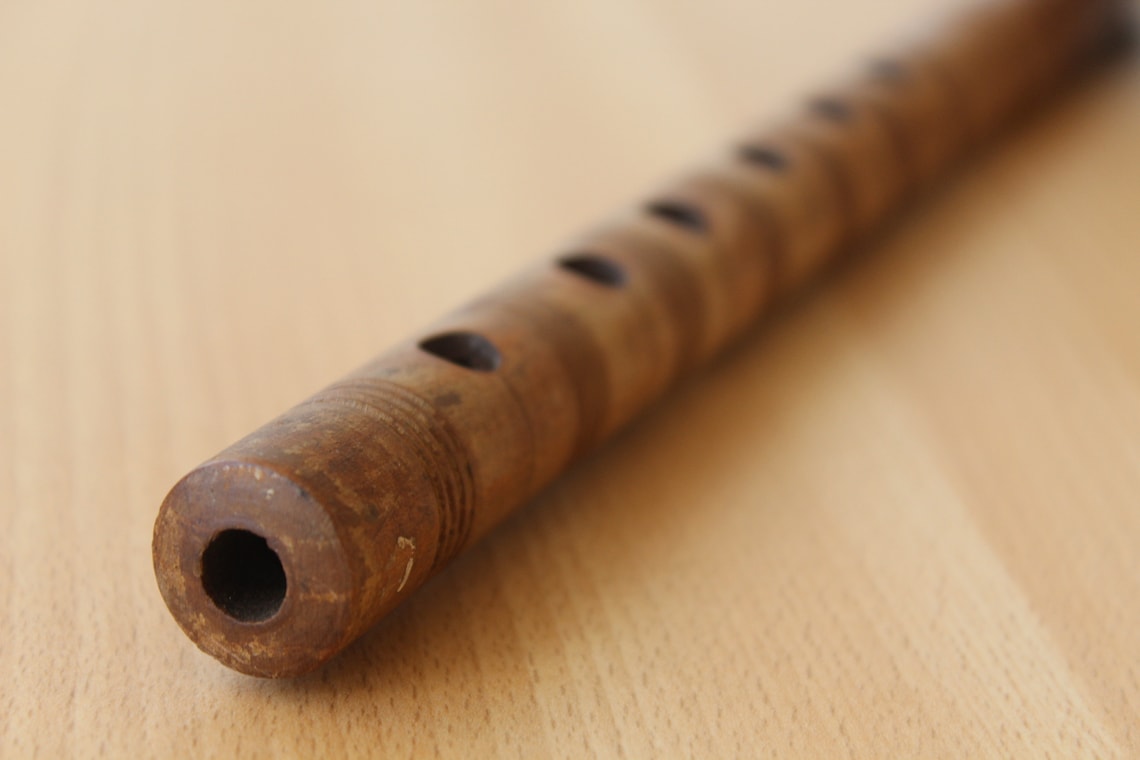 Wooden Flute Vintage Flute Vintage Wooden Flutes Wooden Etsy
