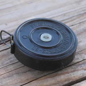 Vintage Tape Measure, Tape Measures, Bulgarian Metal Tape Measure