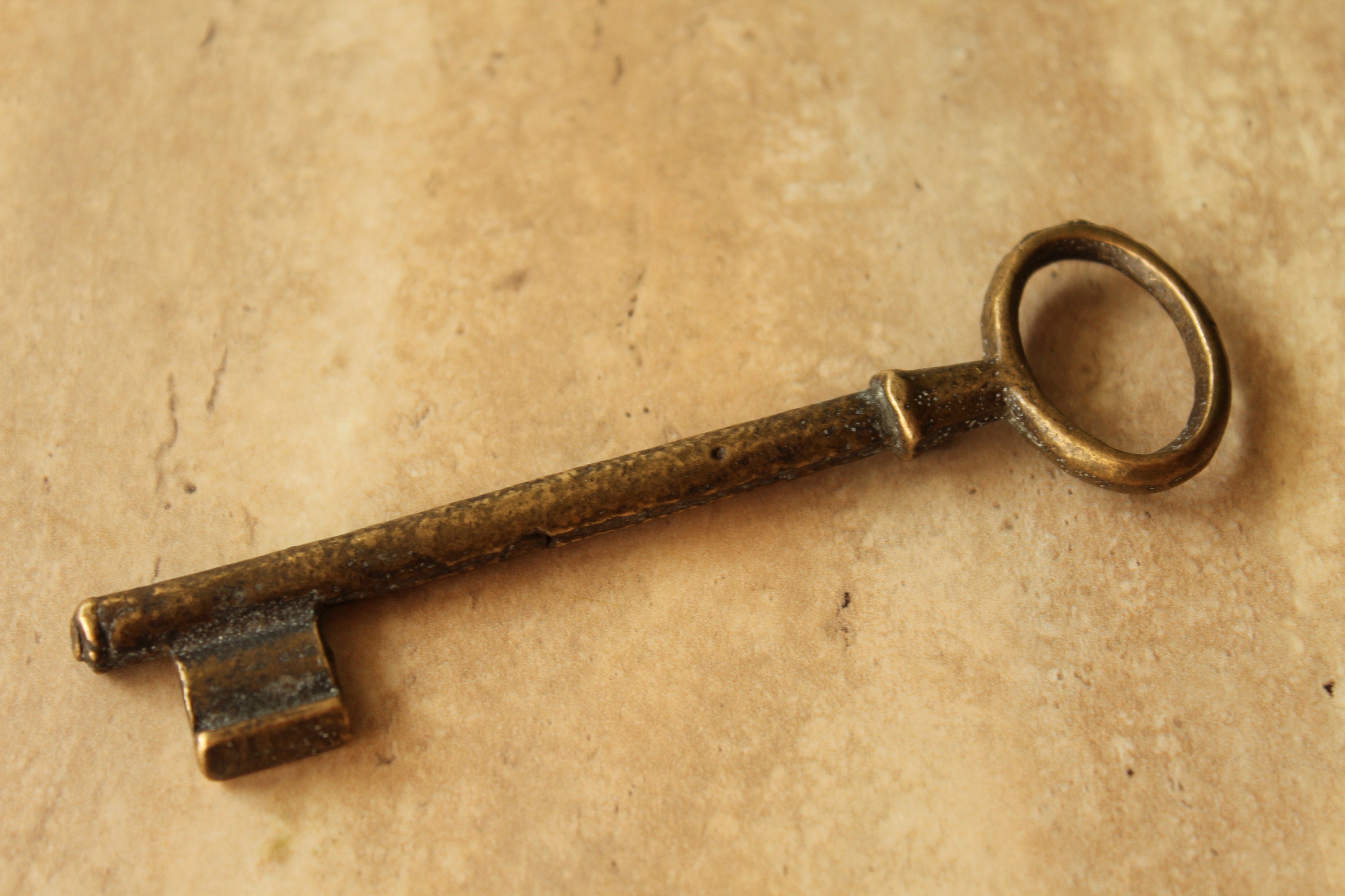 Bronze Door Key, Bronze Key, Vintage Key, Old Bronze Key, Vintage