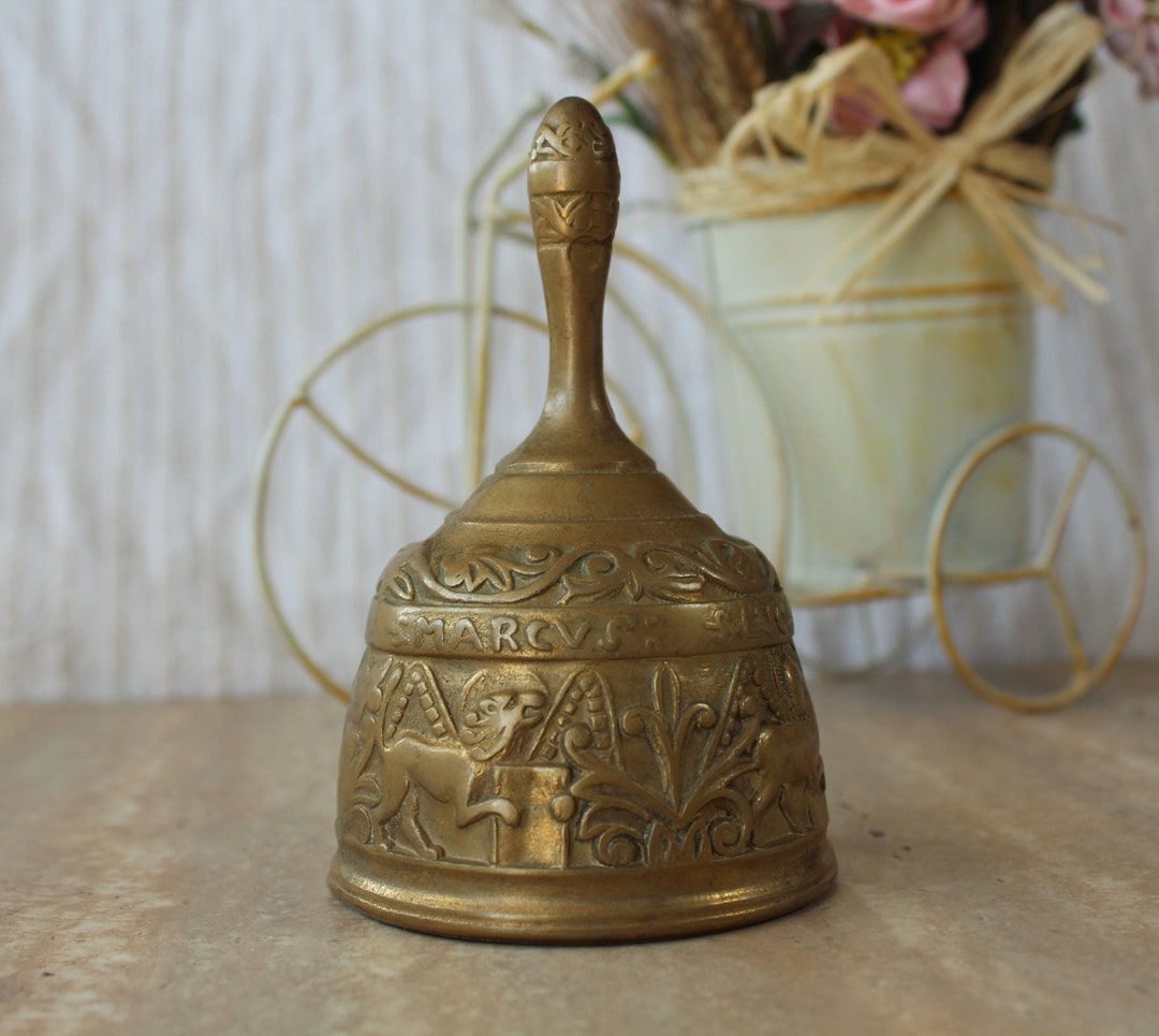 Solid Bell Vintage Metal Bell, Bronze/brass Bell, Vintage Solid Bell, Old Bronze ...