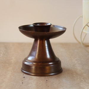 Vintage Copper Candlestick Holder, Vintage Candle Holder, Copper Candlestick, Copper Candle Holders