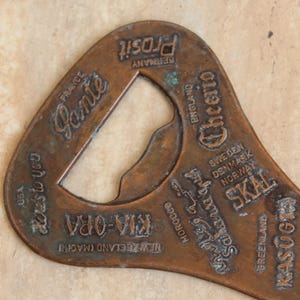 Large Bottle Opener, Vintage Metal Bottle Opener, Vintage Bottle Opener, Home Bar Accessories