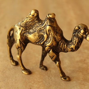 Bronze Camel, Solid Bronze Figurine, Figurine of a Camel, Vintage Bronze Figurine, Collectible Figurines
