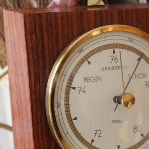 Thermometer and Barometer, Vintage Weather Station, Weather Instrument, Vintage Thermometer and Barometer