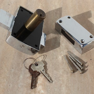 Vintage Secret Lock, Metal Lock, Metal Secret Lock, Vintage Metal Locks image 3