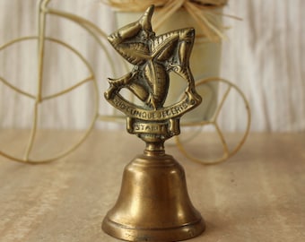 Vintage Solid Brass Bell, English Collectible