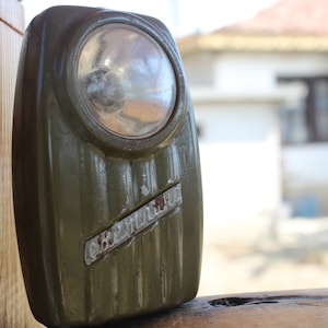 Vintage Metal Flashlight, Metal Flashlight, Retro Bulgarian Flashlight, Vintage Flashlights