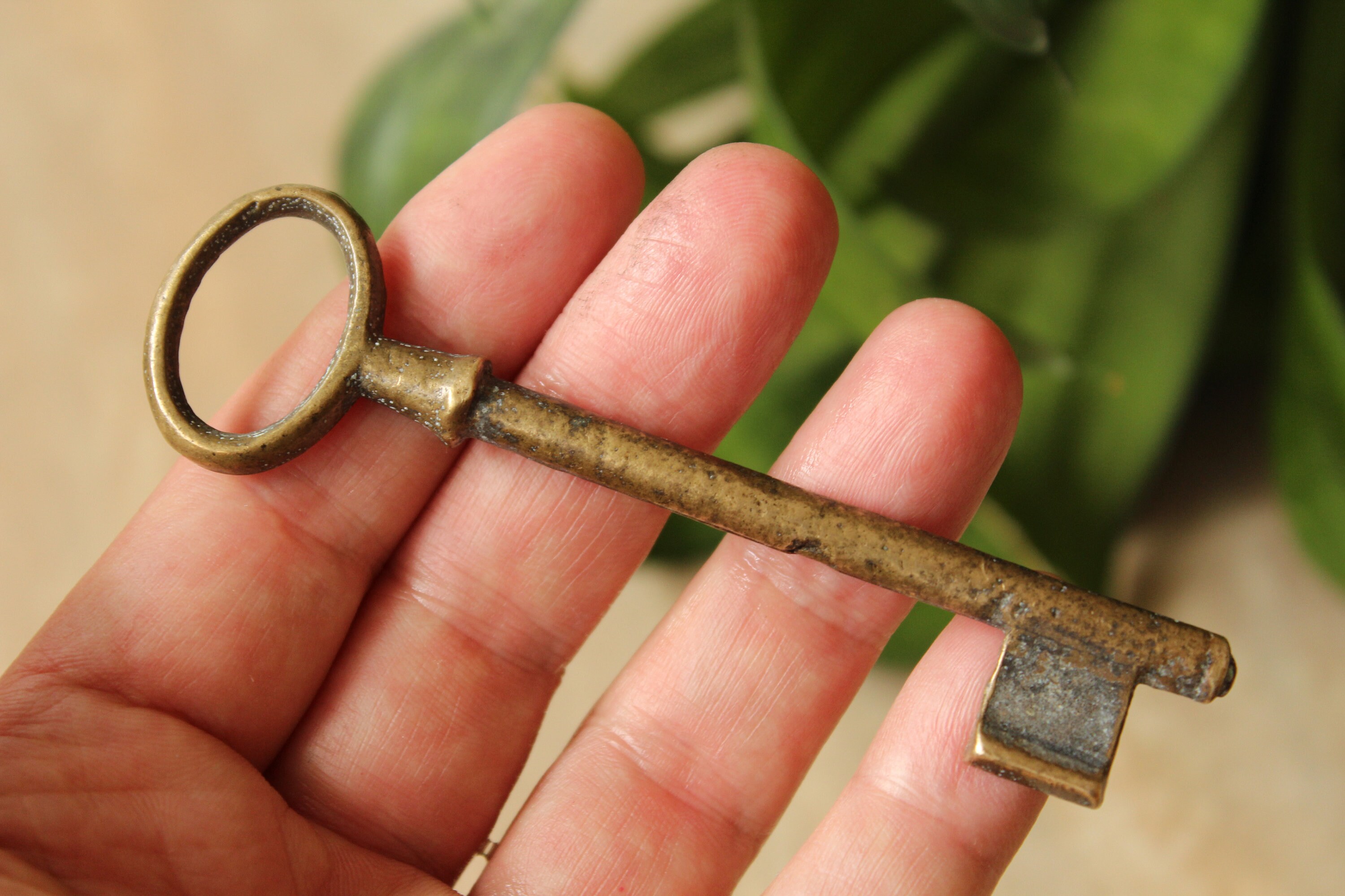 Bronze Door Key, Bronze Key, Vintage Key, Old Bronze Key, Vintage