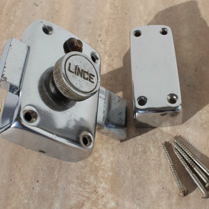 Vintage Secret Lock, Metal Lock, Metal Secret Lock, Vintage Metal Locks image 6