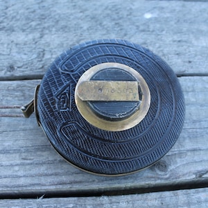 Vintage Maßband, MetallMessband 20 m