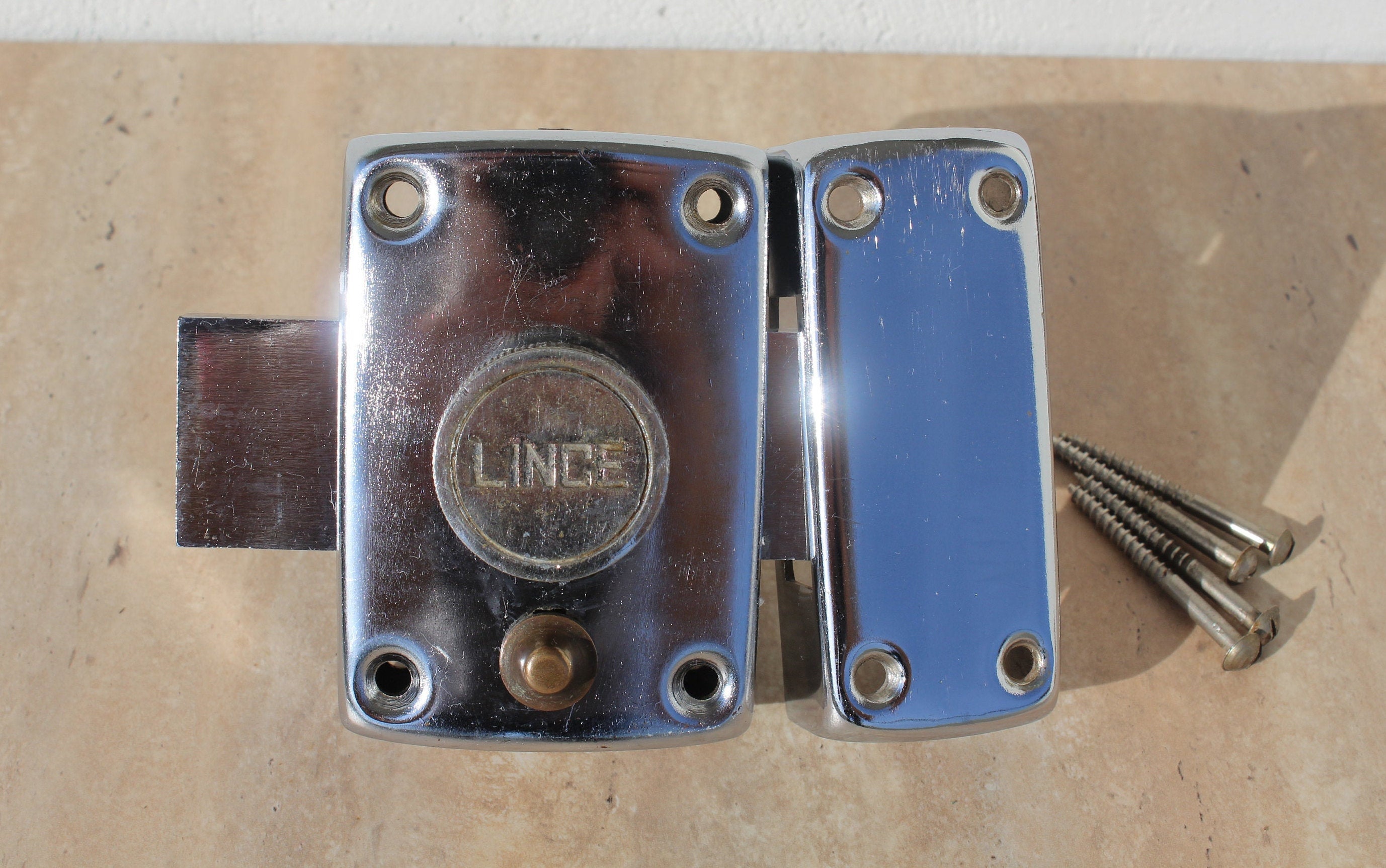 Serrure secrète vintage, Serrure en métal, Serrure secrète en métal, Serrures en métal vintage