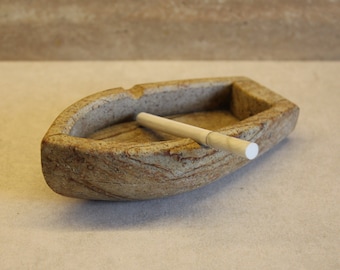 Aschenbecher "Boot", Vintage Aschenbecher, Stein Aschenbecher, Aschenbecher