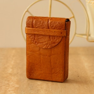 Portasigarette in pelle, scatola per sigarette, custodia per sigarette vintage, portasigarette