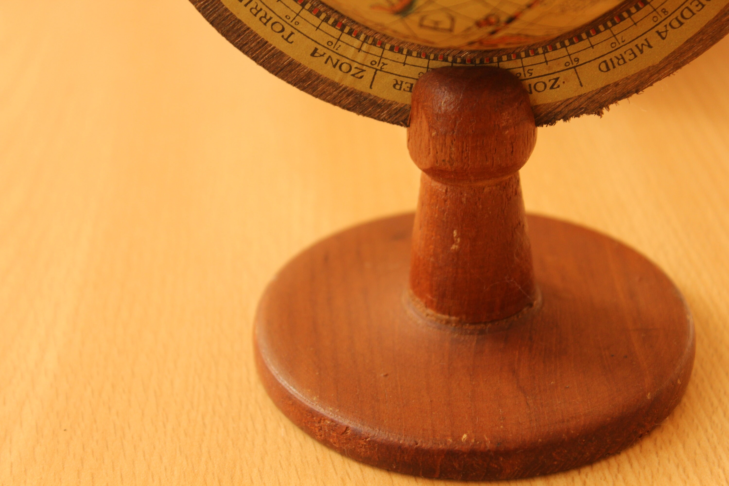 Wooden Globe Vintage Globe Table Decoration Globes Etsy